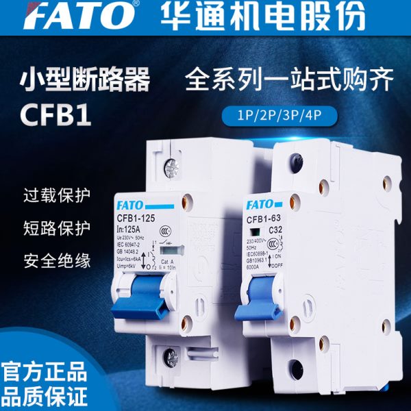 B32P1断路器通开关总闸家用63A空开1P华保护器空气开关小型32CFPA