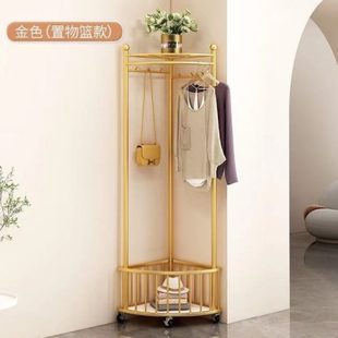 置物服挂衣衣帽架晾衣架落地收纳宿舍内卧室隔夜架杆简易家用房间