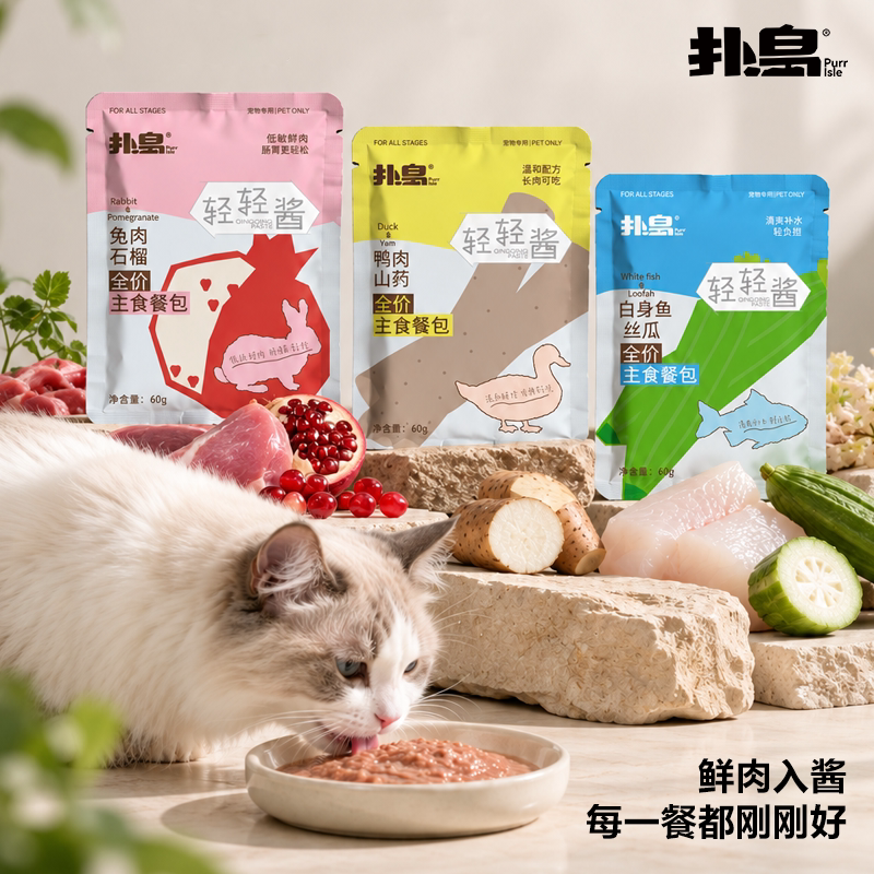 扑岛全价主食餐包高鲜肉添加