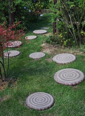 户外花园草坪入户垫脚石别墅庭院装饰摆件园林防滑脚踏板汀步石