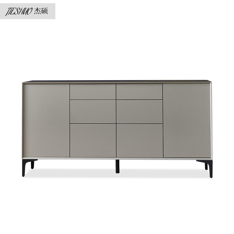 意式极简岩板餐边柜小户型家用靠墙餐厅厨房碗柜卧室电视柜北欧风