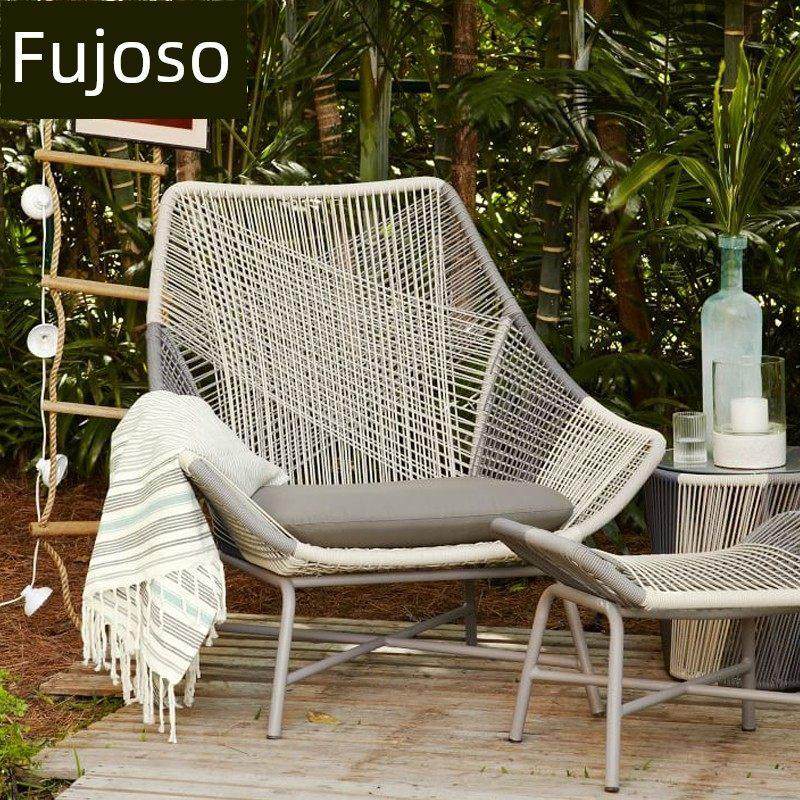 户外藤椅三件套创意阳台桌椅休闲庭院藤椅单人小茶几藤椅沙发组合,住宅家具,桌椅套件,淘宝优惠券,粉丝福利购,淘宝优惠卷