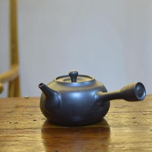 炭炉烧水壶 陶龙道 手工侧把陶壶 玉书煨功夫煮水 粗陶砂铫电陶炉