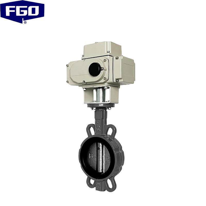 FGO 调节型电动蝶阀 对夹式铸钢体+橡胶 380V/220V D971X-16C