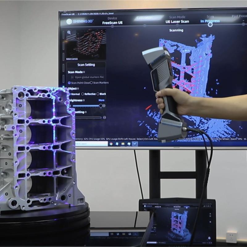 3d扫描仪FreeScan UE7/UE11手持式工业级高精度手持三维激光扫描