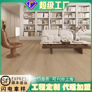 WPC15mm带软木垫加厚ABA结构豪华别墅地热地暖用耐磨锁扣木塑地板