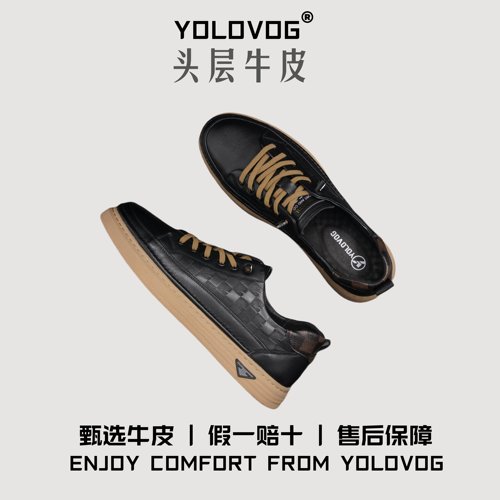 真皮男鞋一脚蹬头层牛皮