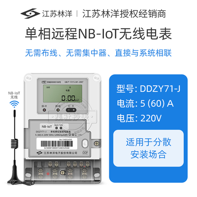 远程智能电表 NB-IoT无线抄表单相预付费电表 林洋DDZY71 送系统