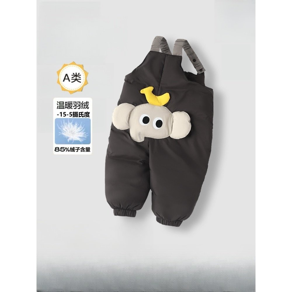 宝宝冬季羽绒背带裤象香蕉羽绒裤外出保暖白鸭绒束脚加厚婴儿裤子,童装/婴儿装/亲子装,羽绒裤,淘宝优惠券,粉丝福利购,淘宝优惠卷