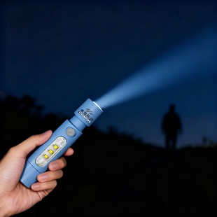 手电筒 虎辉MINI强光ABS小手电LED户外便携充电式 送29.9赠品