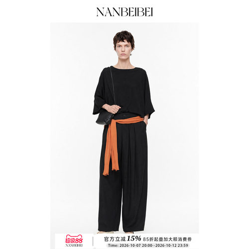 百搭西装裤子女宽松极简休闲裤