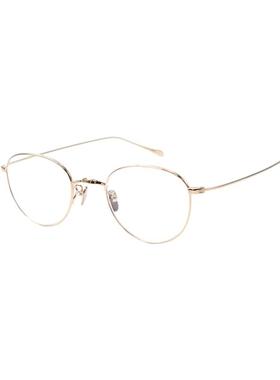 MASUNAGA/增永 纯钛系列轻盈圆框款手工制作版光学眼镜GMS-396BT