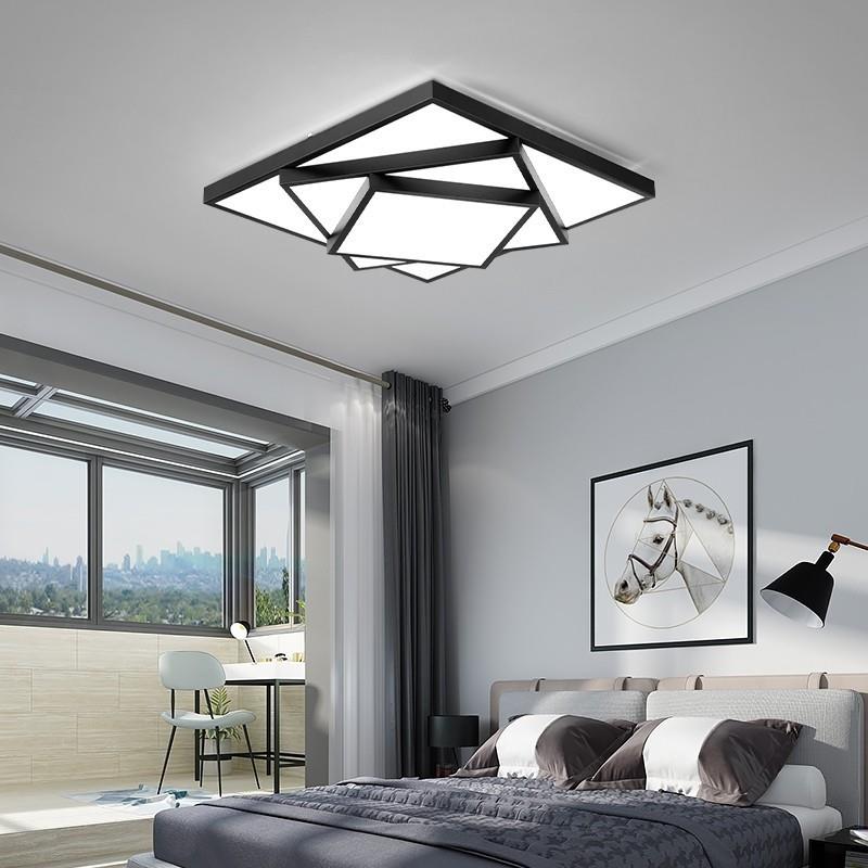 客厅灯 方形几何图形顶灯led简约现代大气家用大灯卧室灯吸顶灯具
