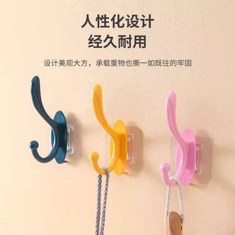 免打孔无痕粘贴衣帽挂钩粘胶简约
