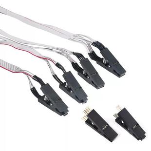 Ch341A 16Bios编程线Ic测试线芯片编程 B编程器免拆卸测试夹Sop8