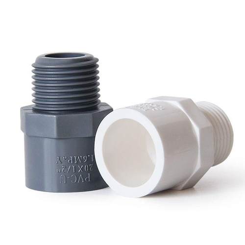 pvc外丝直接接头直通20水管25配件32给水管件6分2寸4分1寸内螺纹