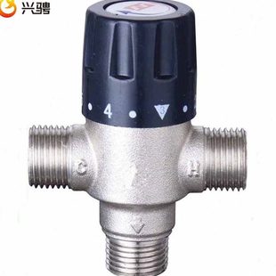 太阳能D恒温混水阀黄铜5 阀N1兴骋管道电热水器 阀恒温阀温控自动