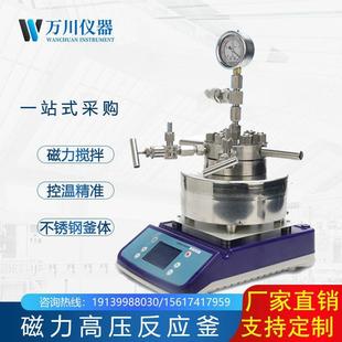 直销微型磁力搅拌合成釜电加热准确控温不锈钢高压反应釜