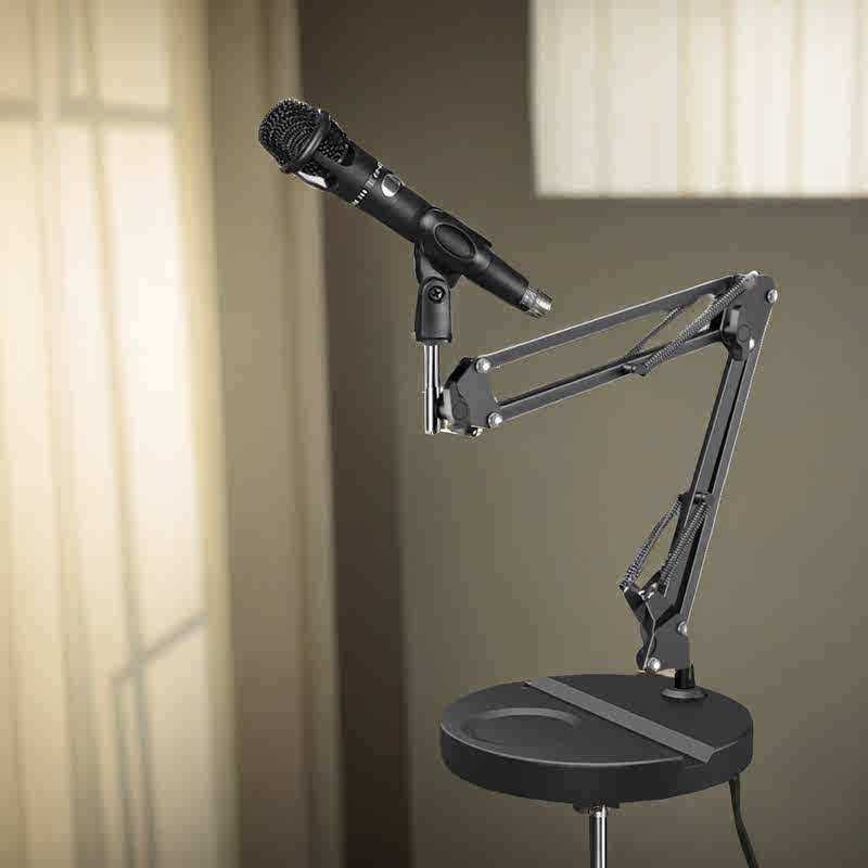 桌面悬臂麦克风支架电容麦话筒架室内直播固定夹底座防震放置架子,影音电器,支架,淘宝优惠券,粉丝福利购,淘宝优惠卷