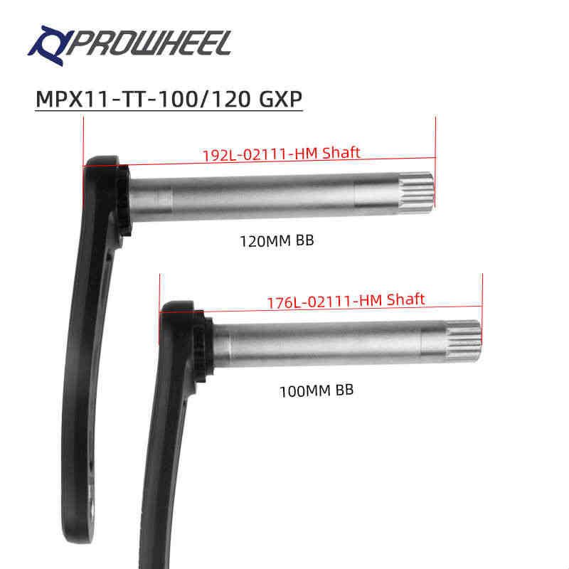 prowheel雪地车曲柄中空一体32T34T36T中锁GXP牙盘胖自行车链轮图片
