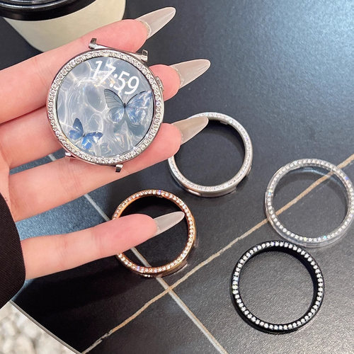 适用于oppowatchx2mini手表壳OPPO智能运动手表仿镶钻保护壳WatchX2镂空壳半包硬壳透明表壳高级感防摔配件