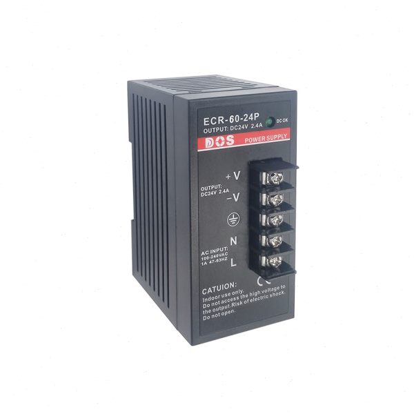 DOS工业导轨式开关电源供应器直流60W24V2.5A和100W24V4A保三年