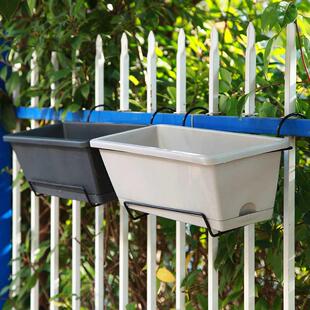 种菜盆长方形花盆种菜神器家庭阳台花架悬挂式蔬菜草莓塑料种植盆