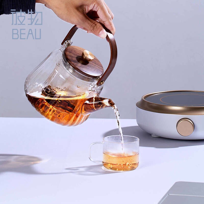 天福彼物流光电陶炉套组煮茶器蒸汽玻璃煮茶壶泡茶烧水壶茶具家用