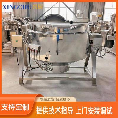 可倾式电加热搅拌炒锅 佛跳墙大型生产设备 嘉兴米粽蒸煮夹层锅