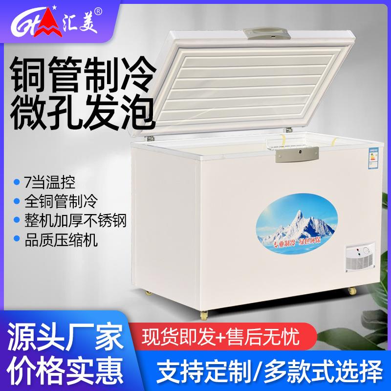 式冰柜 家冷用肉小型冻柜水饺鲜雪糕冷速冻柜 超市冰卧柜