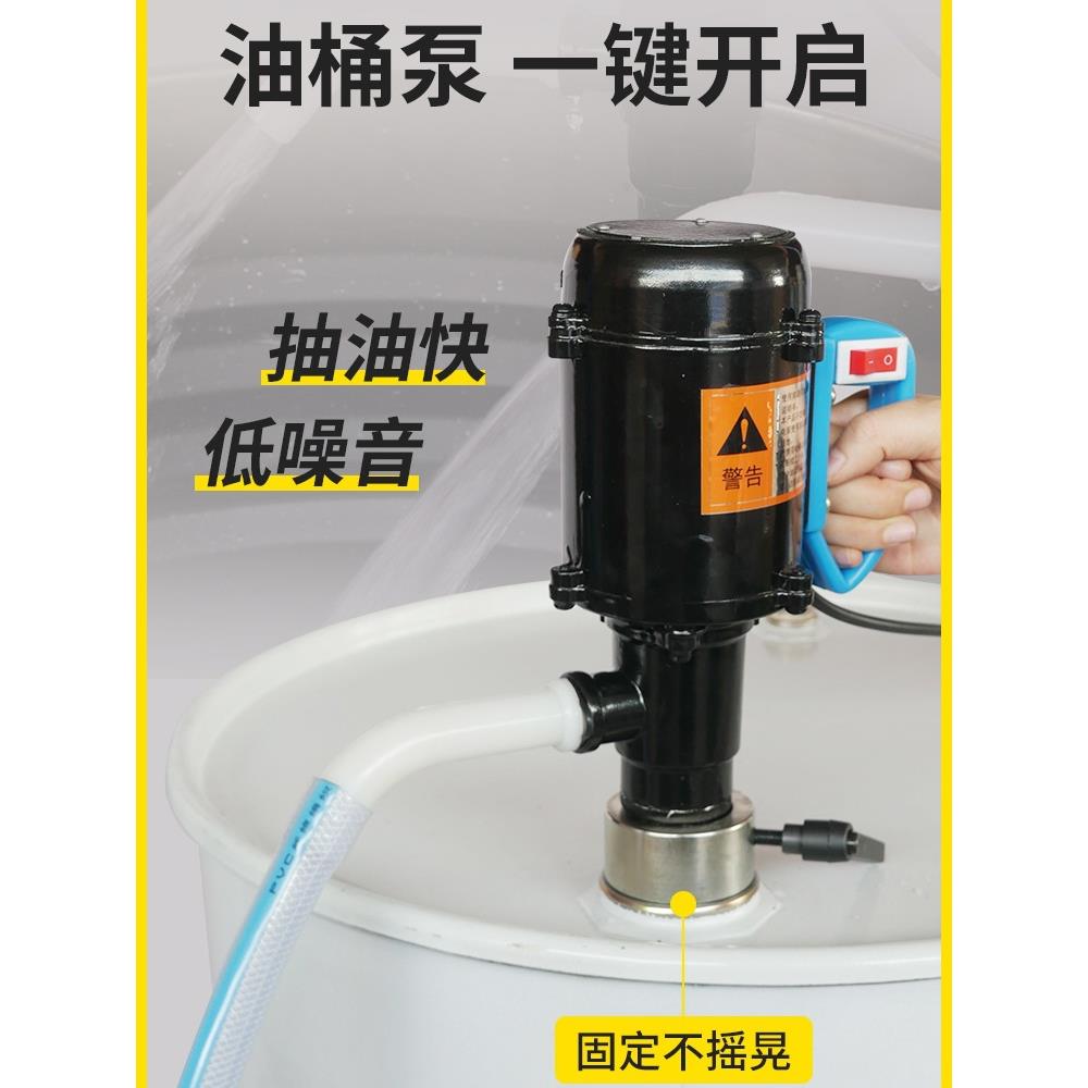油抽子电动油桶泵手提式油抽柴油220V小型抽油泵加油泵防爆机油泵