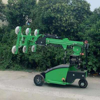 普尔夫电动玻璃吸盘车真空搬运车建筑工地幕墙码垛安装机械手杭州