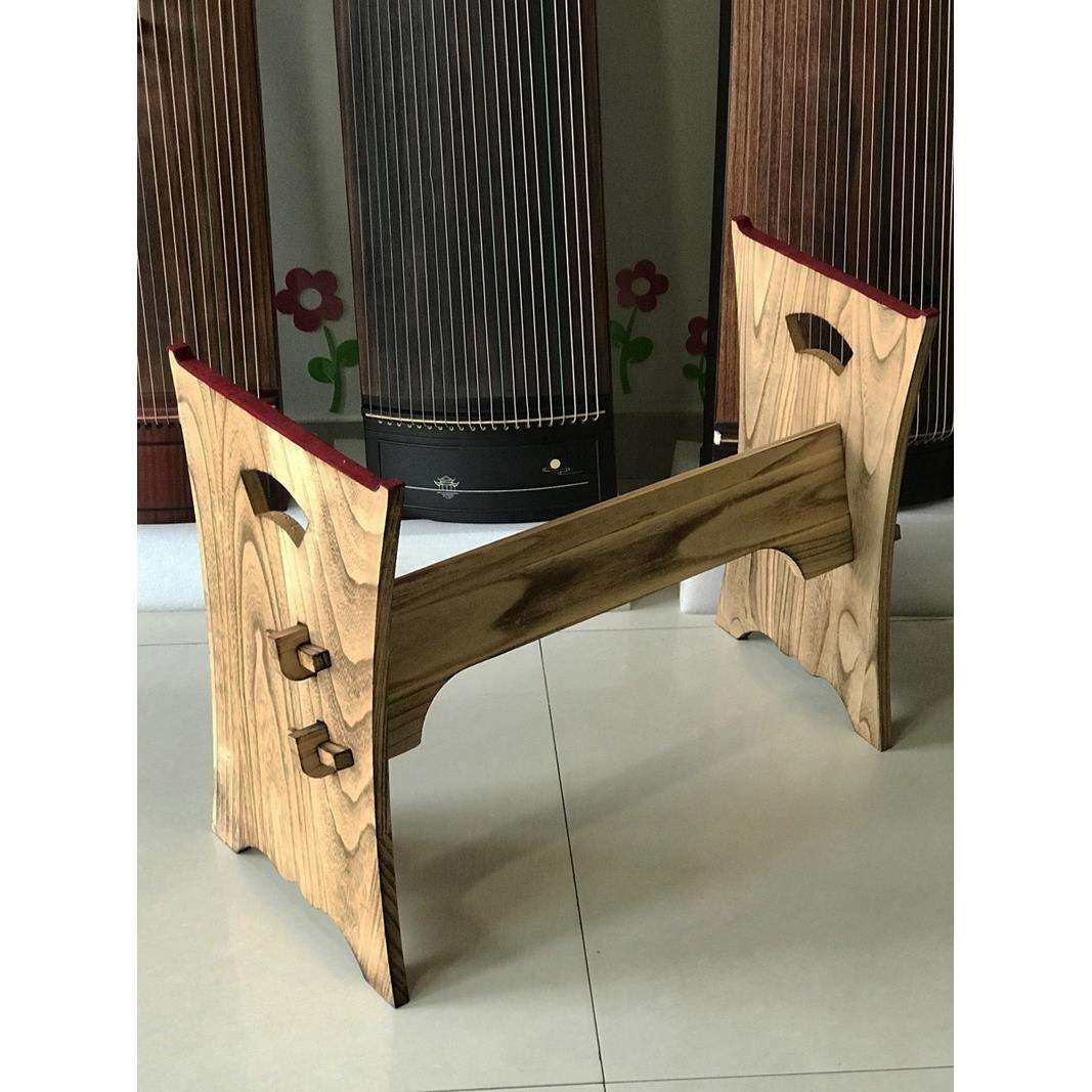 实木古筝架子纯桐木琴架 半筝架子 便携式筝架子 H型小筝大筝通用