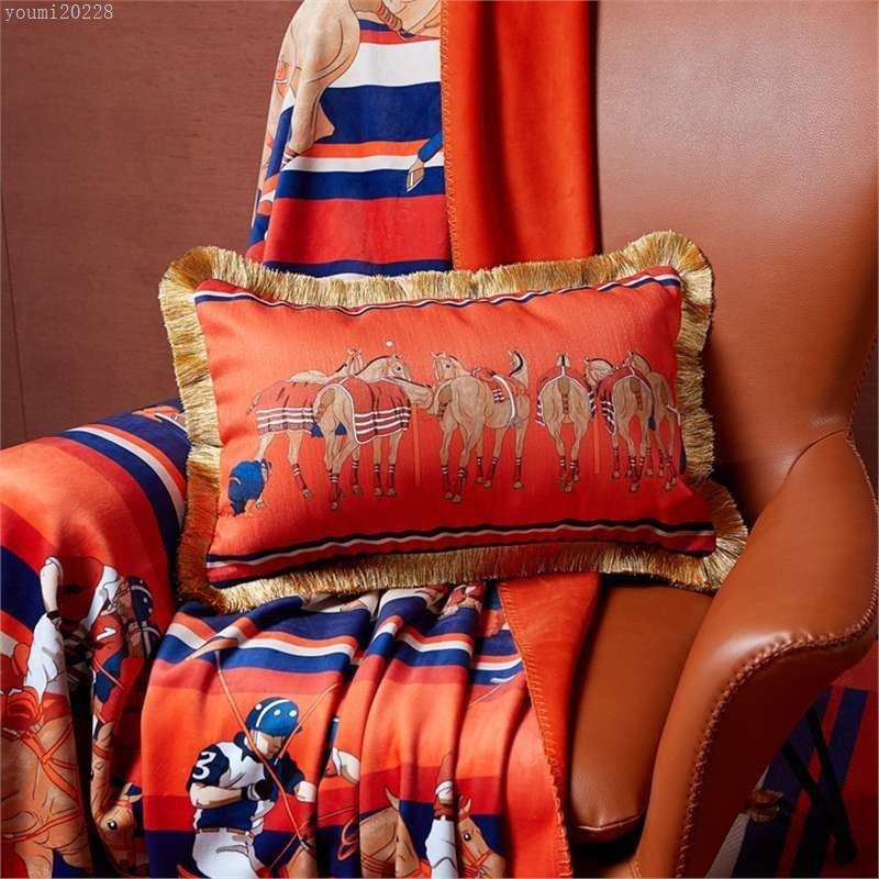 高档美式轻奢抱枕靠垫酒店样板房家居客厅沙发床头流苏腰靠背