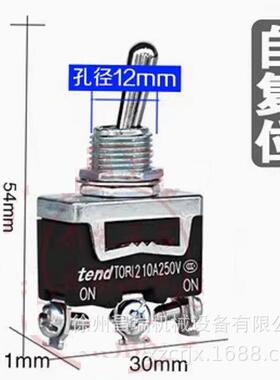 徐工随车吊高空作业车TOR12自复位纽子开关TEND程机械配件3脚2挡