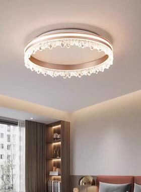 意式吸顶灯简约现代2024年新款主卧房间led灯具轻奢仿水晶卧室灯