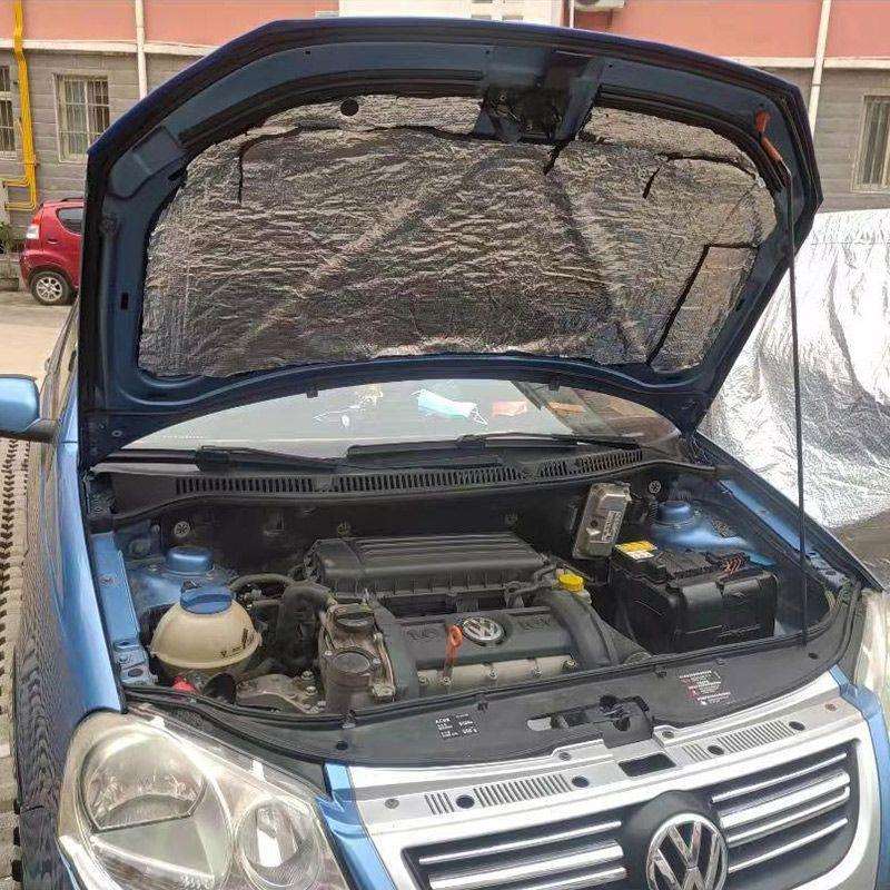 汽车隔音棉自粘发动机引擎盖车门隔音隔热棉压花纯铝板全车隔音棉