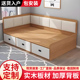榻榻米床收纳床多功能落地小户型书房一体床实木高箱定制加厚新款