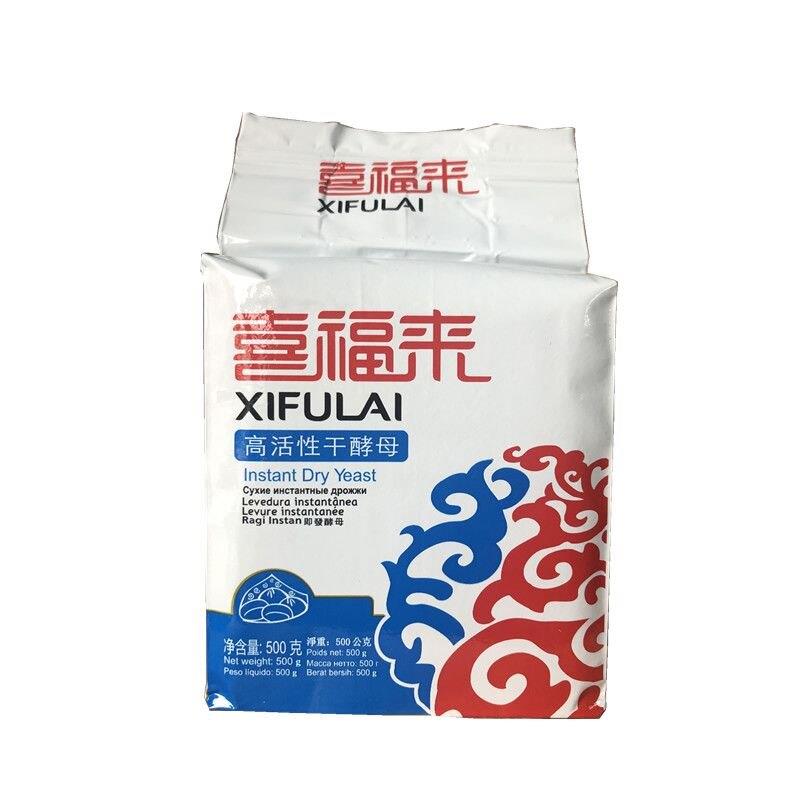 安琪喜福来高活性干酵母 低糖发粉 酵母粉包子馒头烧饼500g图片