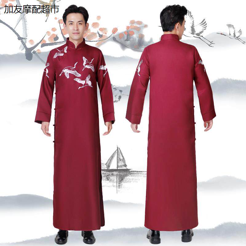 相声服大褂马褂长衫成人