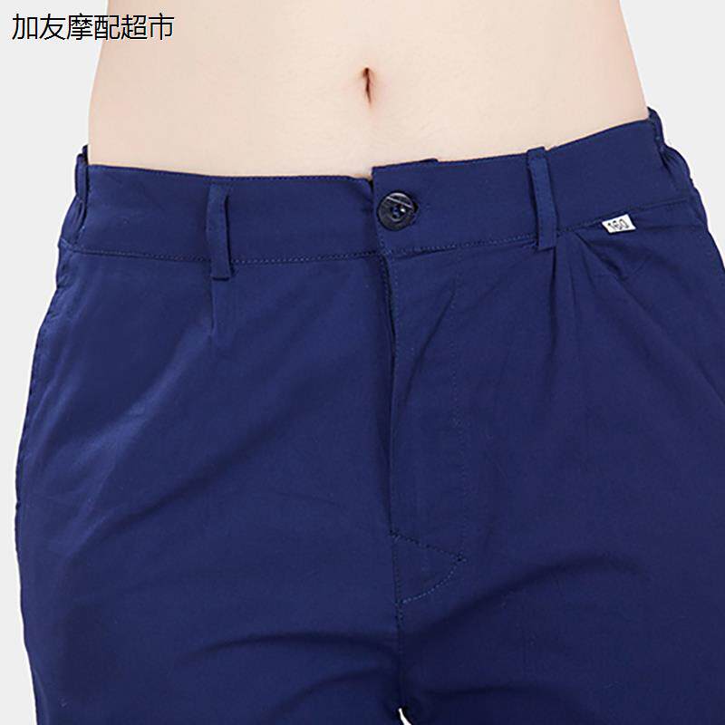 纯棉工作服裤子夏季薄款男女耐磨宽松蓝色劳保工装裤电焊厂服裤子