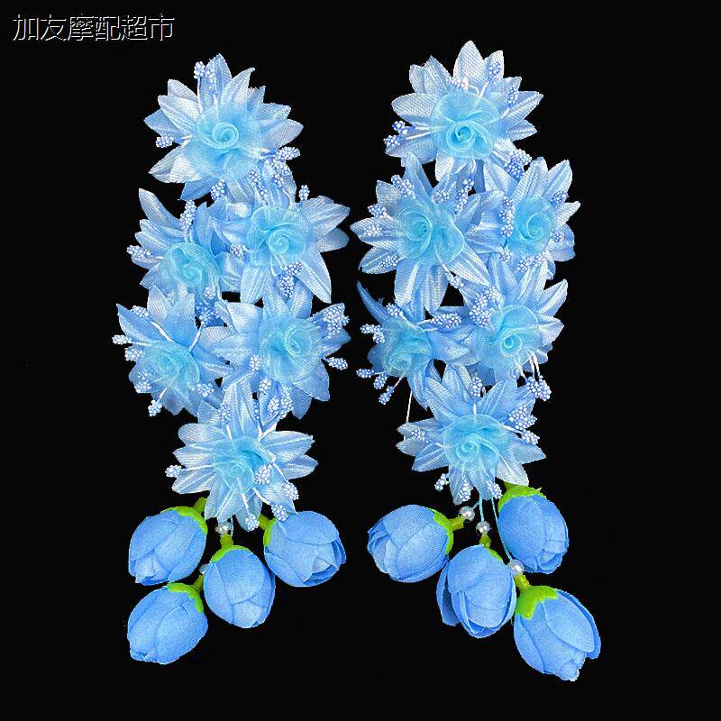 戏曲头饰戏剧鬓花绢花耳