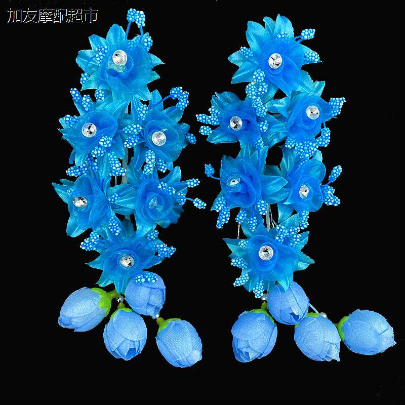 戏曲鬓花绢花耳边花青衣
