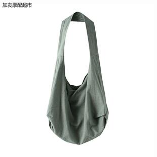 中国风男女禅意包休闲亚麻包单肩流浪包复古棉麻和尚僧包居士包