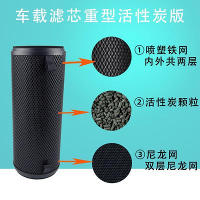 适配小米车载空气净化器活性炭滤芯除臭除异味烟味过滤网源头厂家