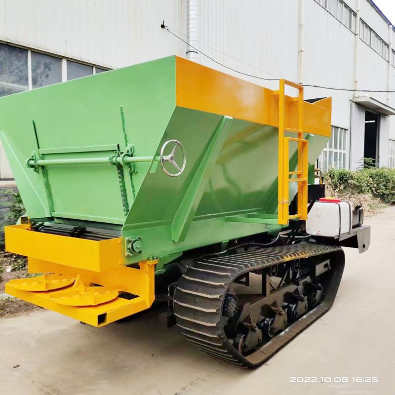 工厂直110马力履带式撒粪车加宽履带自走式撒肥机
