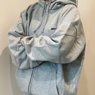 自主多方联名款SS25系列刺绣袋鼠口袋口袋连帽卫衣卫裤