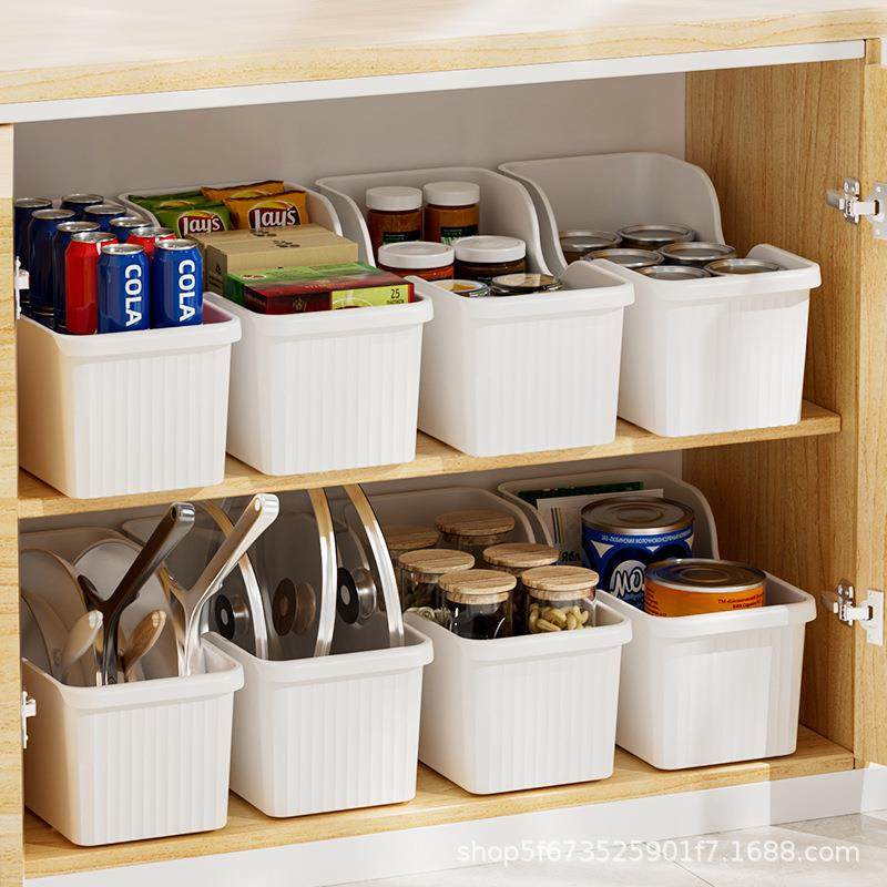 无轮款置物架塑料收纳盒锅架厨房锅具收纳橱柜储物盒锅盖架收纳箱