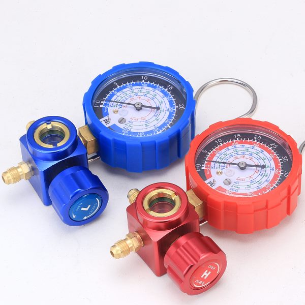 家用空调加氟工具R22/R410a加氟表压力表冷媒雪种加液汽车充氟表