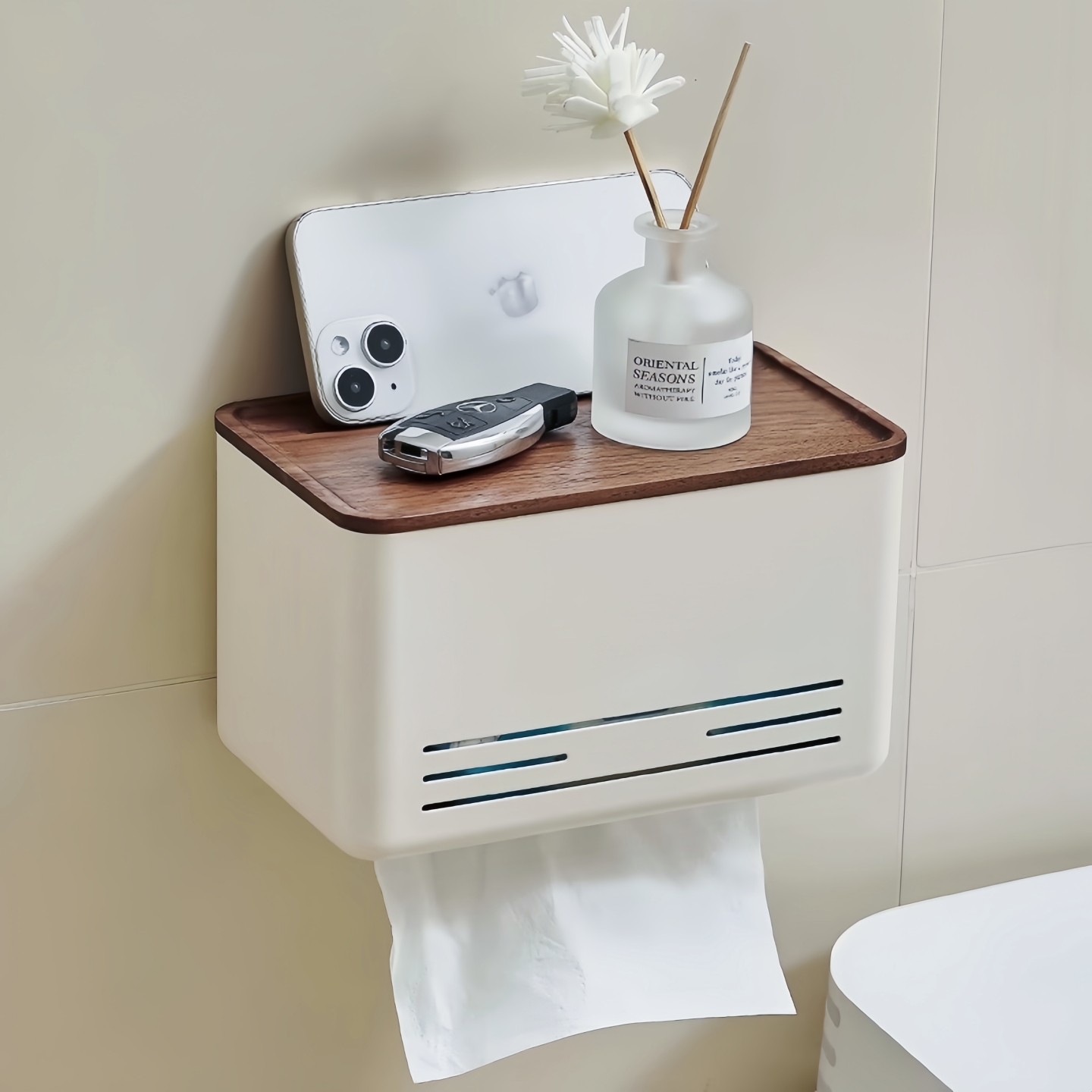 卫生间免打孔纸巾盒厕所卷纸架收纳架浴室纸巾架厕纸抽纸架卫生纸